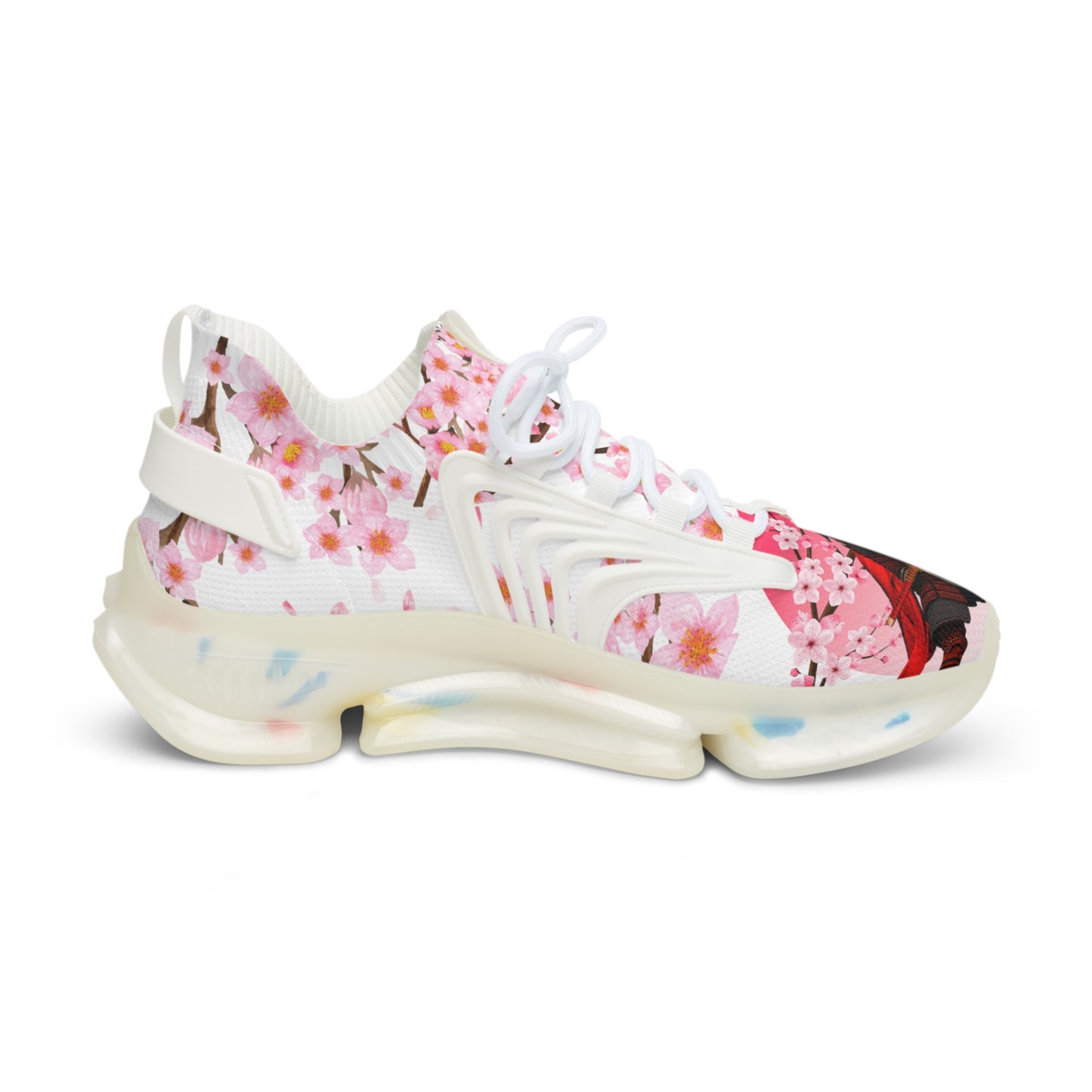 Samurai Blossoms Men's Mesh Sneakers