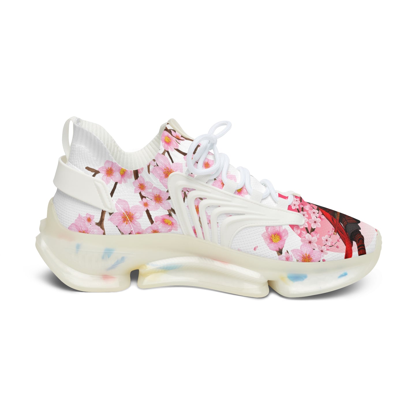 Samurai Blossoms Women's Mesh Sneakers