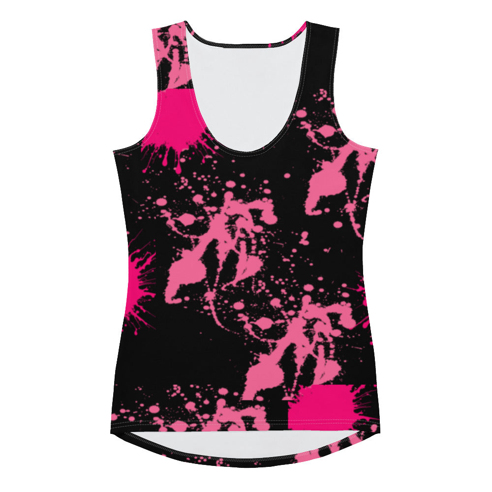 Splash Sublimation Cut & Sew Tank Top (black)