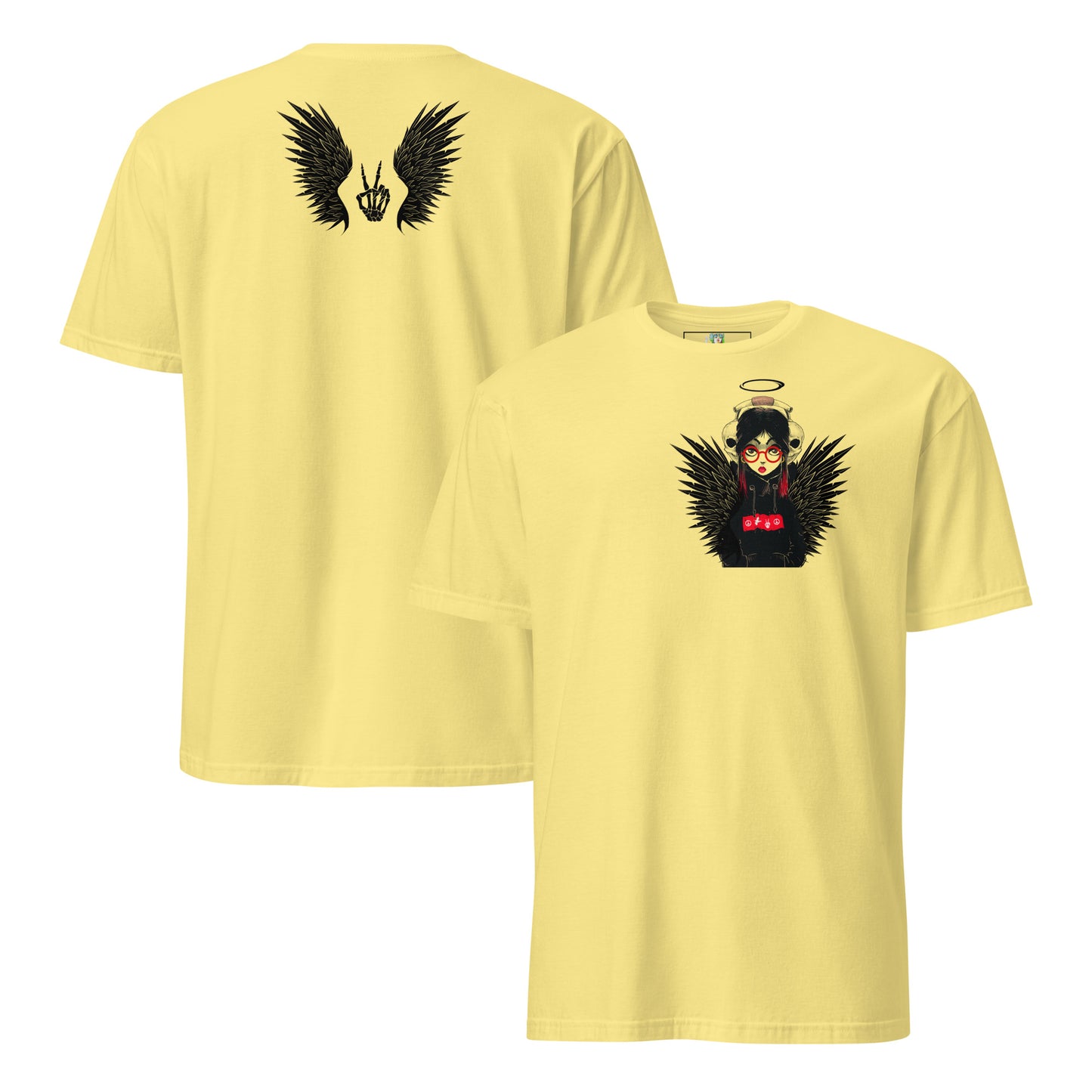 KM Peace Angel Short-Sleeve Unisex T-Shirt (wrdls)
