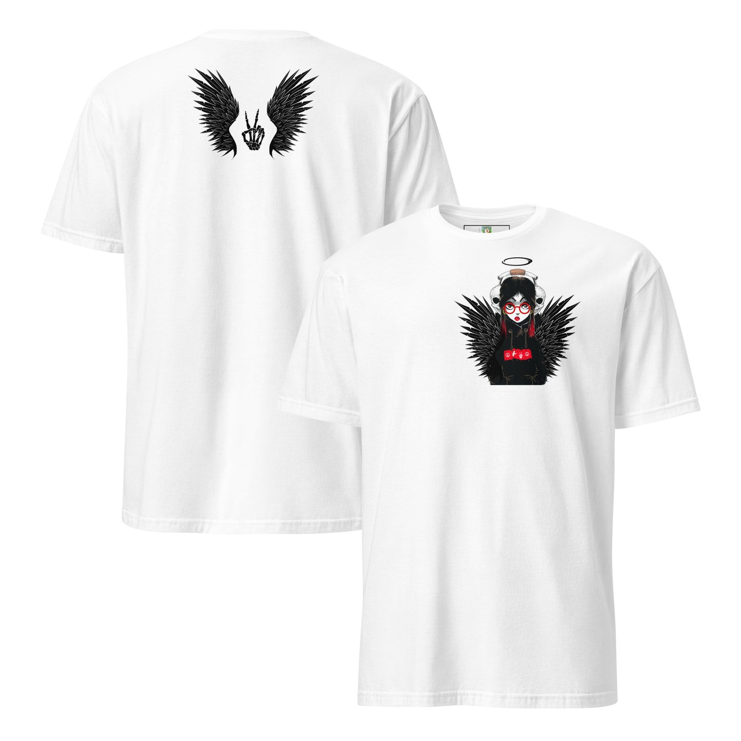 KM Peace Angel Short-Sleeve Unisex T-Shirt (wrdls)