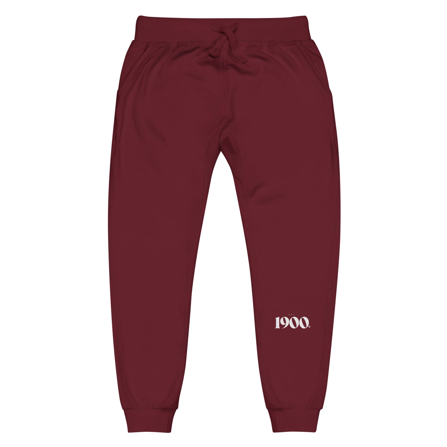 1900s Unisex fleece sweatpants (white)