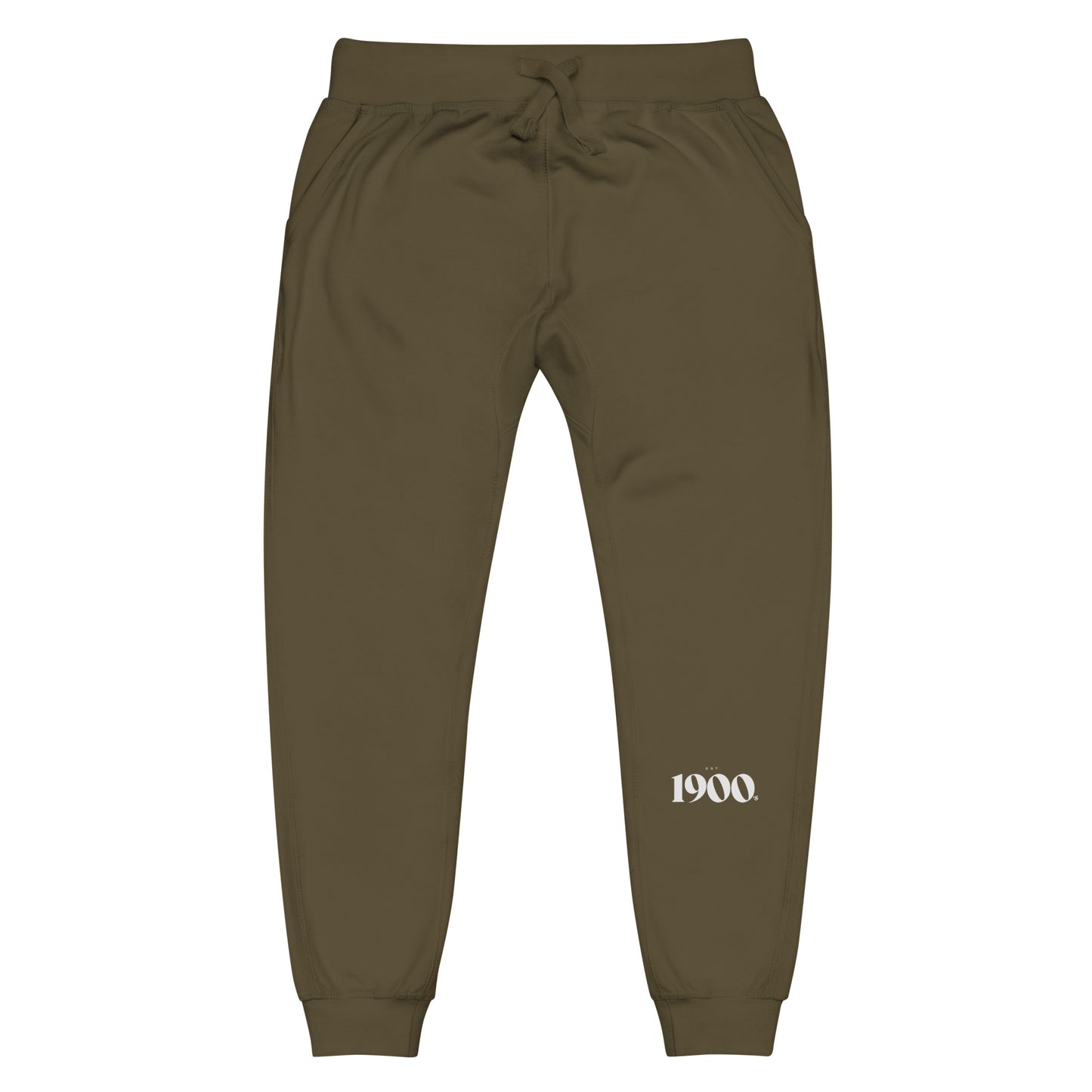 1900s Unisex fleece sweatpants (white)
