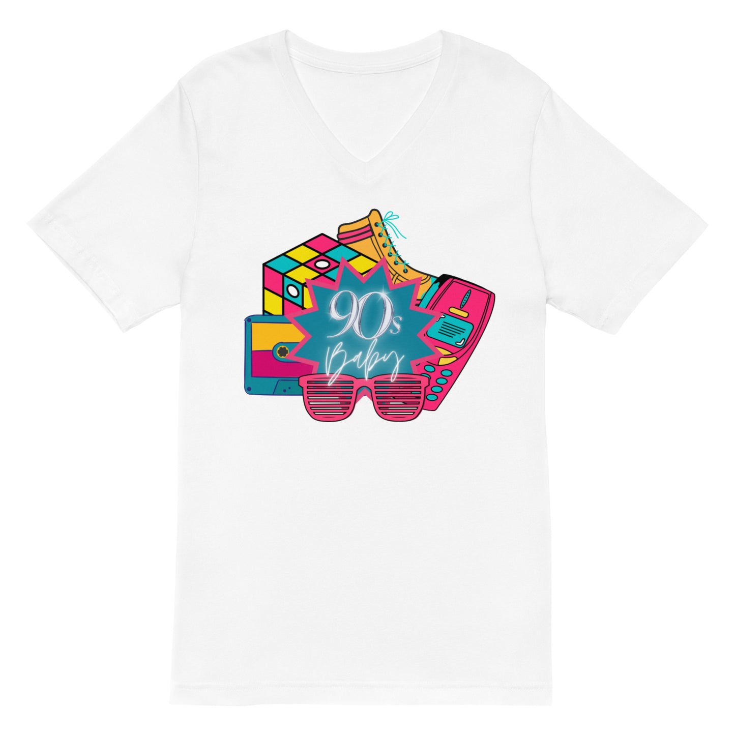 90s Baby V-Neck Tee