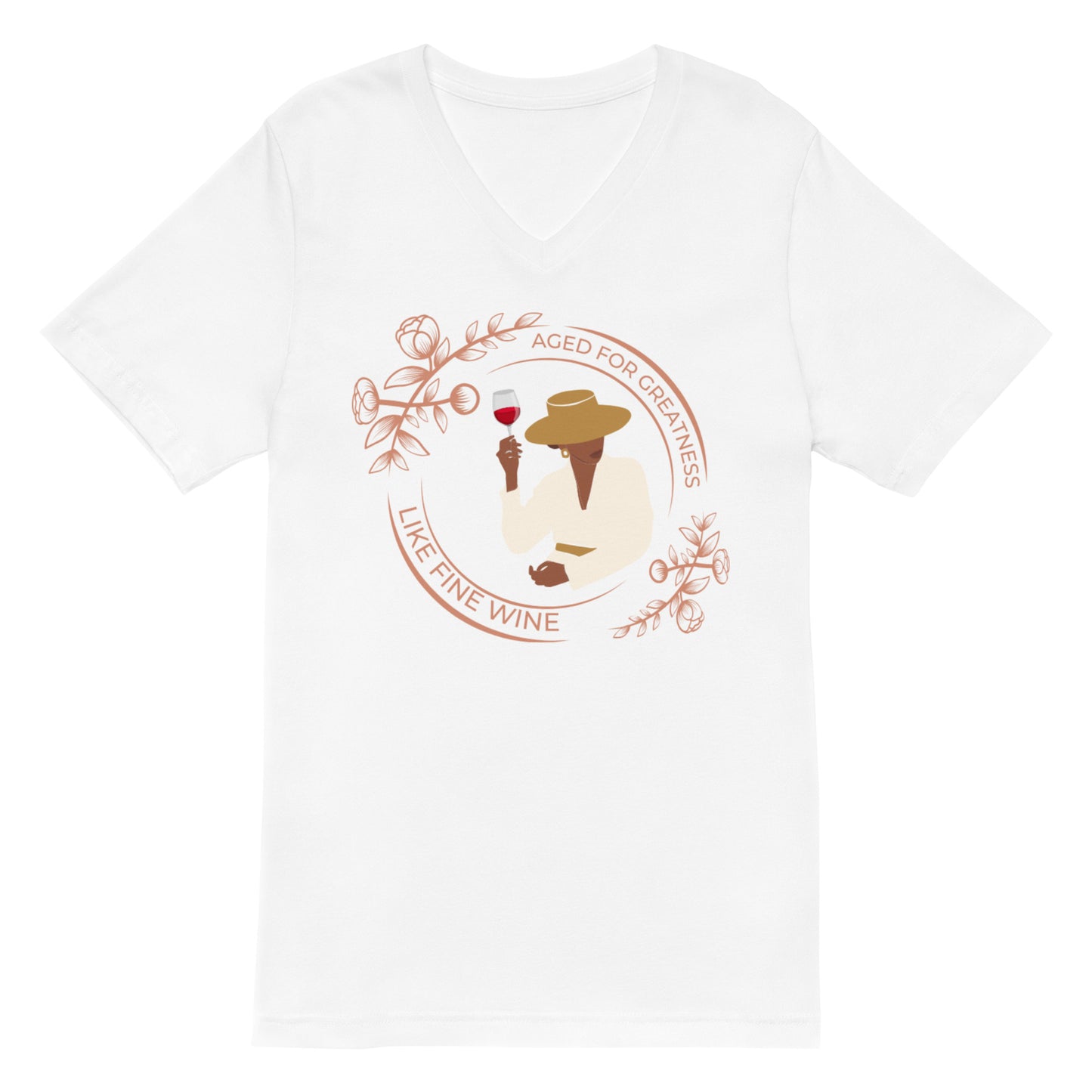 Fine Wine V-neck Tee