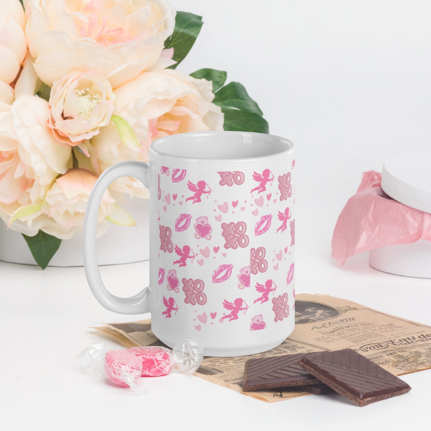 V-Day White mug