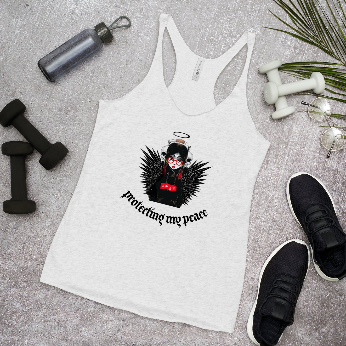 KM Peace Angel Women's Racerback Tank (wrdz)