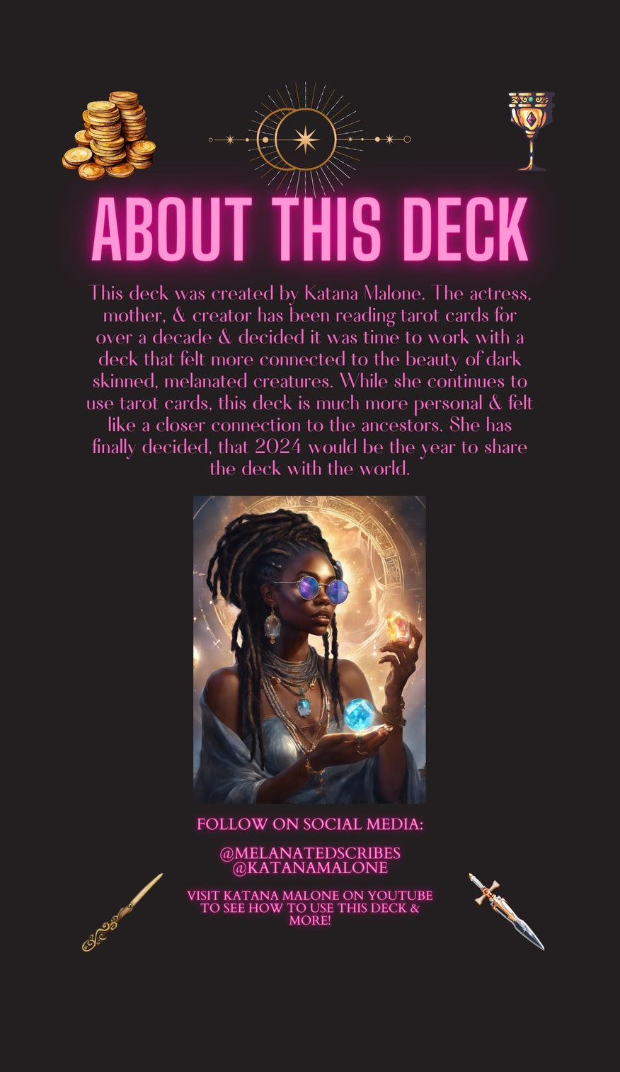 Melanin Gods & Goddesses Tarot Deck