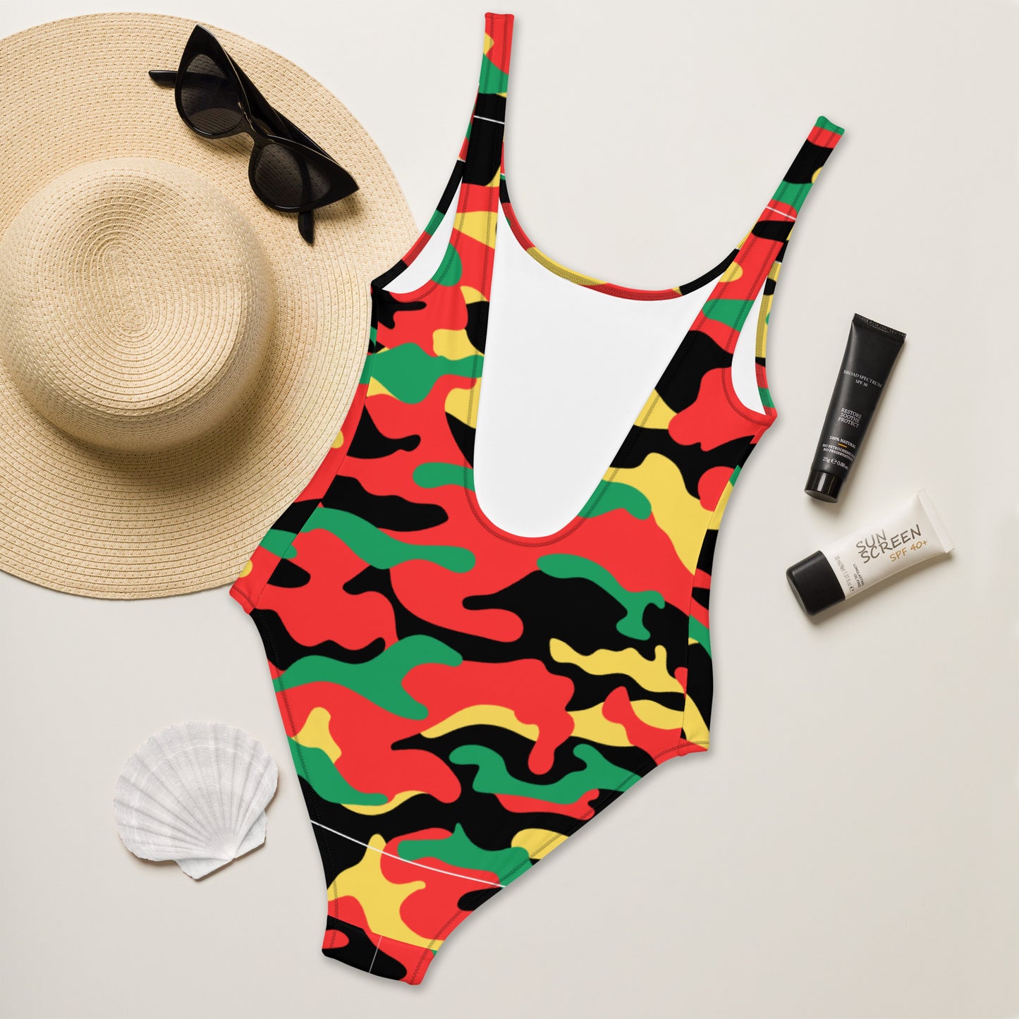 Afro One-Piece Swimsuit