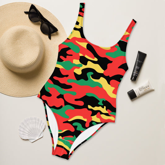 Afro One-Piece Swimsuit