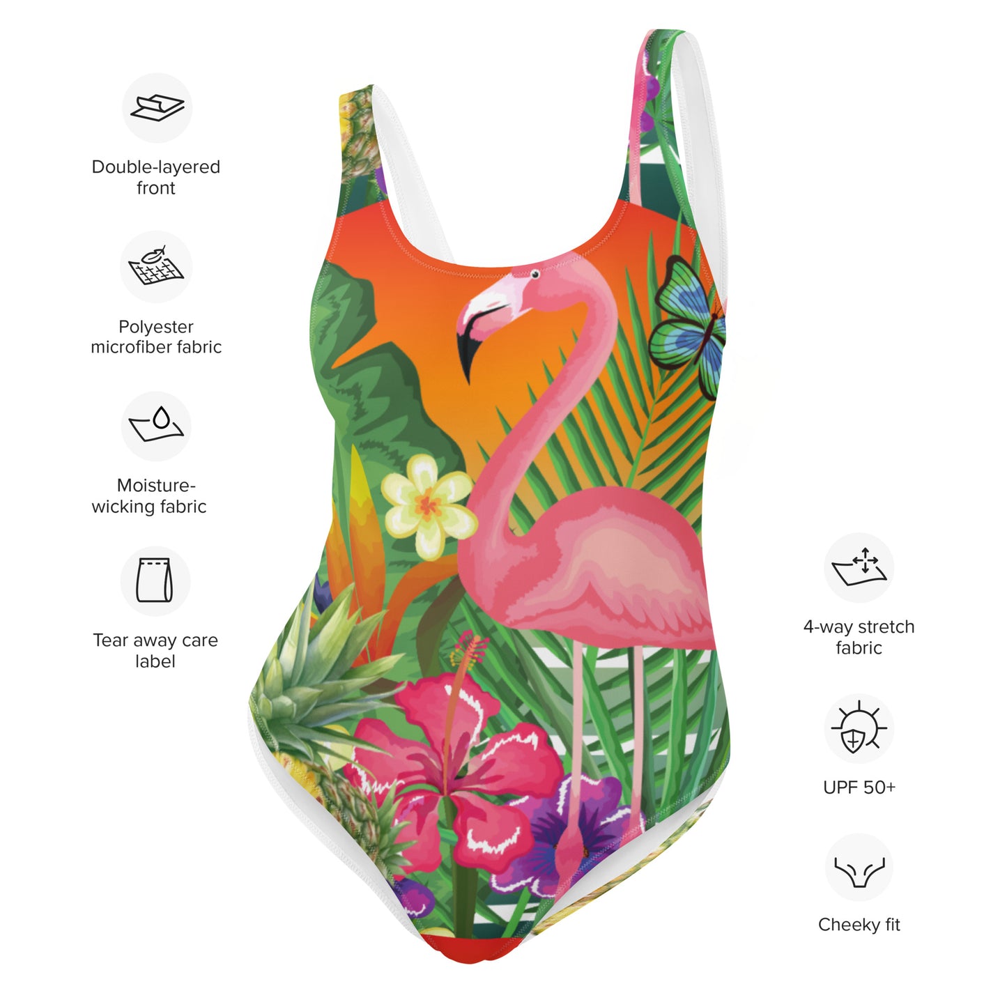 Tropical One-Piece Swimsuit (1)
