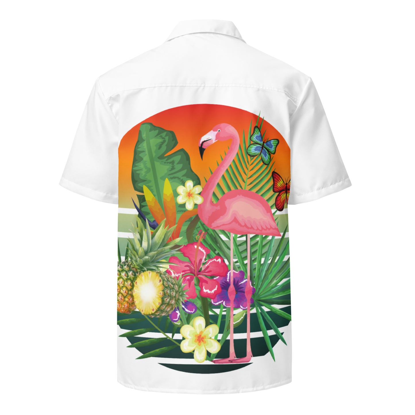 Tropical Unisex button shirt (1)