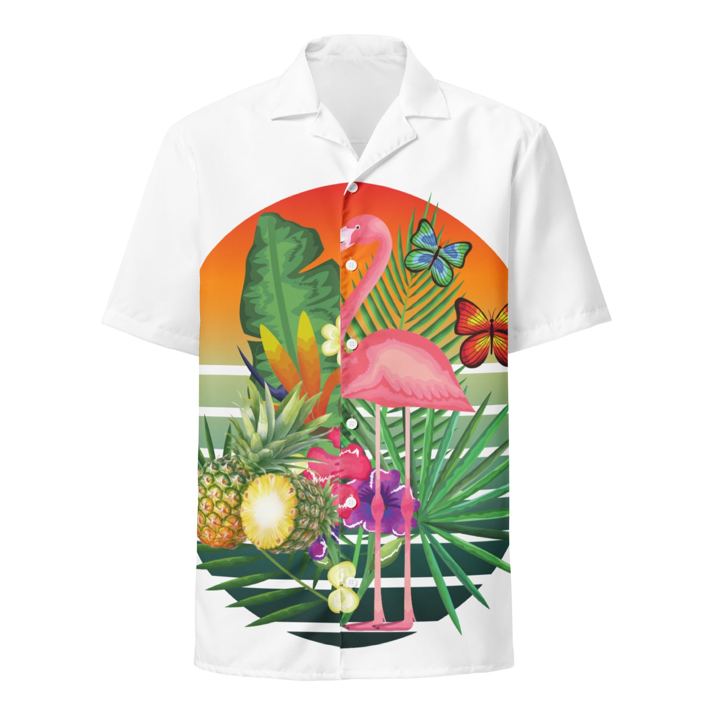 Tropical Unisex button shirt (2)