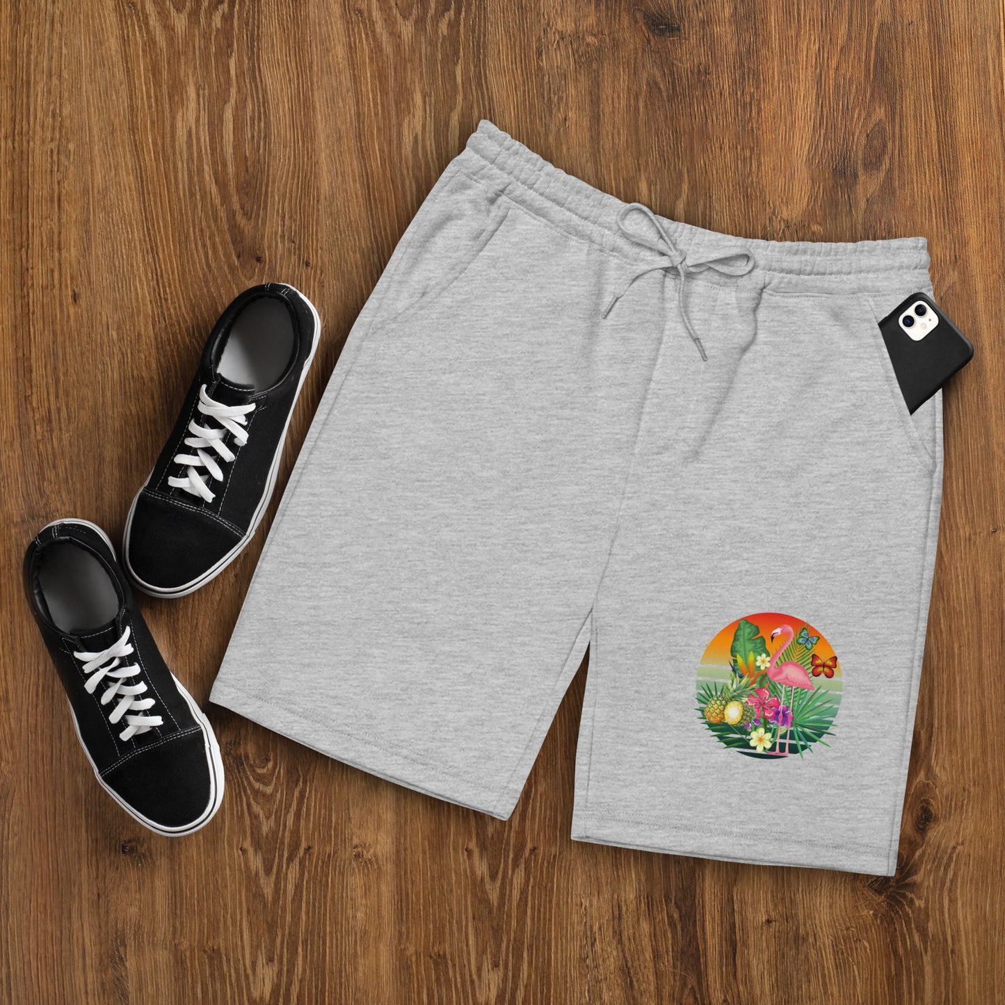 Tropical fleece shorts