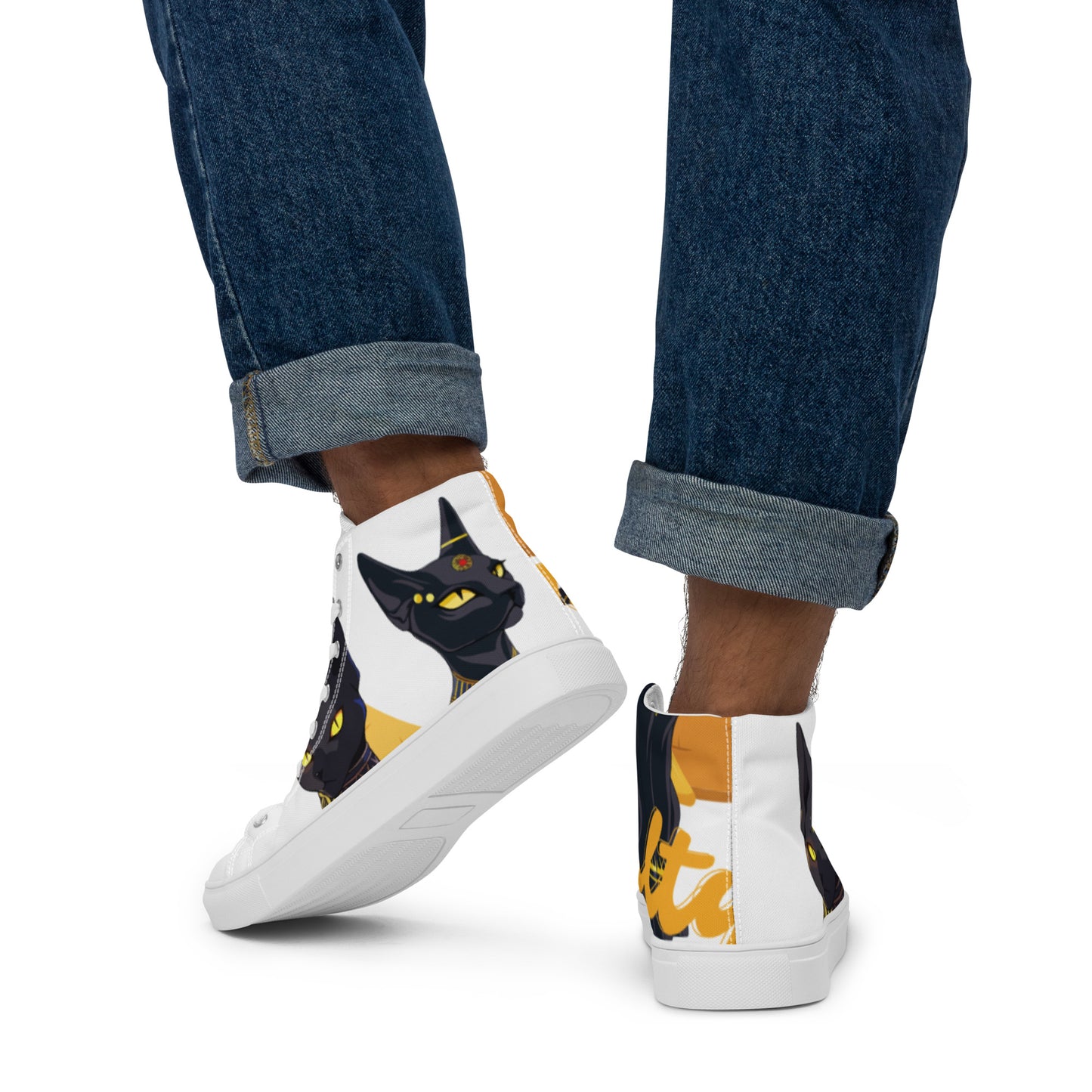 Bastet Men’s high top canvas shoes