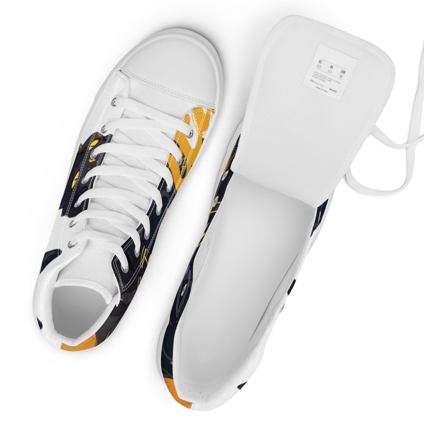 Bastet Men’s high top canvas shoes