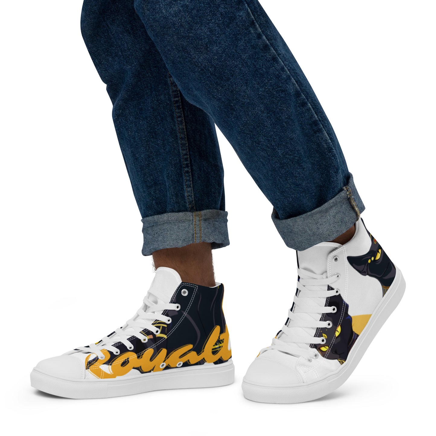 Bastet Men’s high top canvas shoes