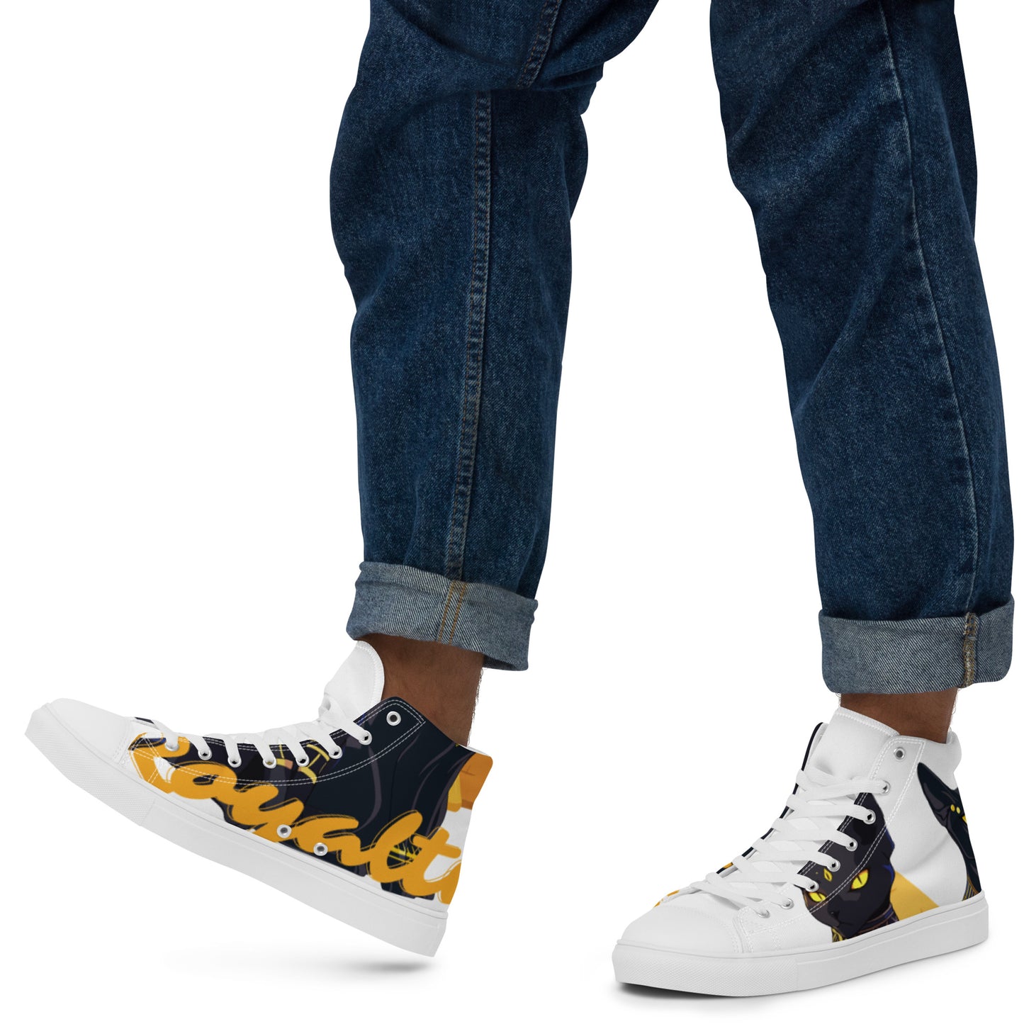 Bastet Men’s high top canvas shoes