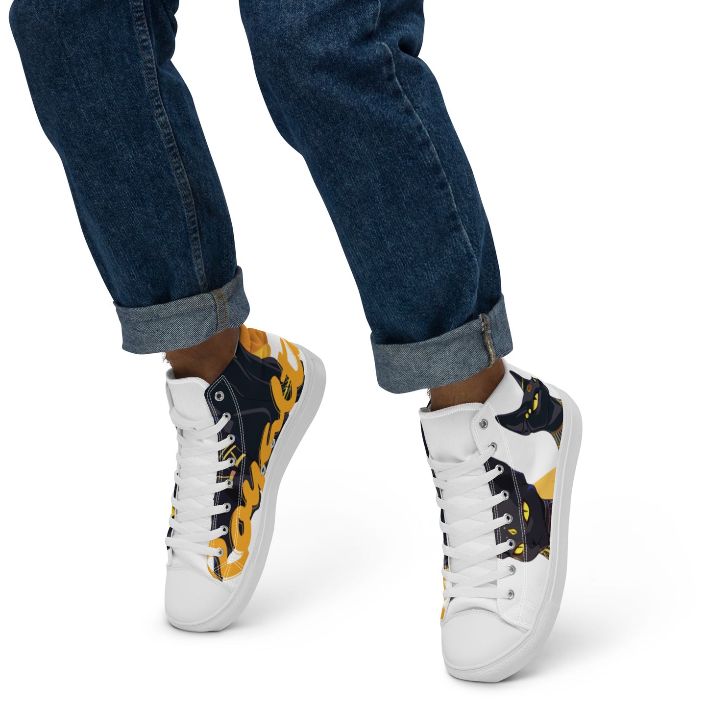 Bastet Men’s high top canvas shoes