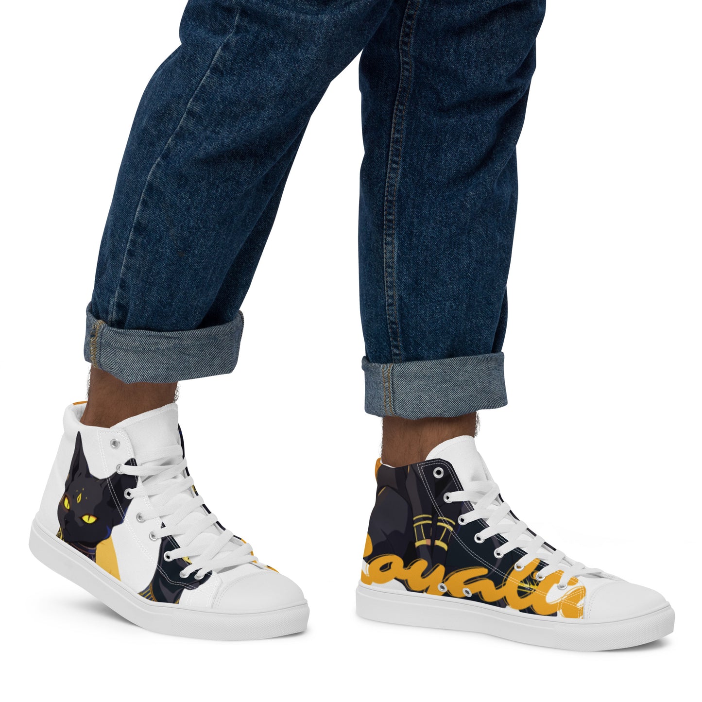 Bastet Men’s high top canvas shoes