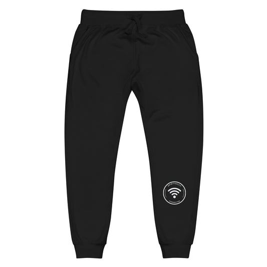 Connected Unisex fleece sweatpants (white)