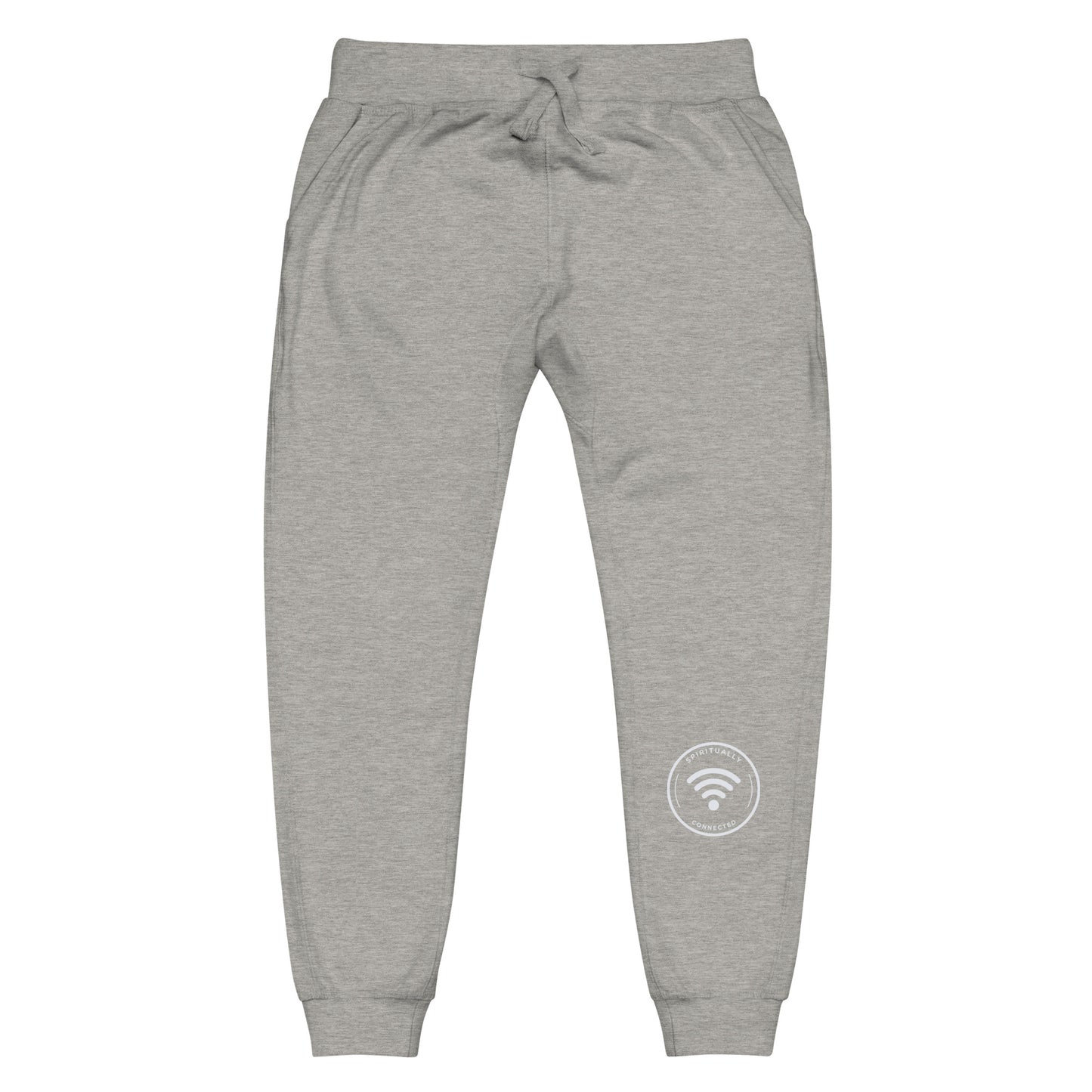 Connected Unisex fleece sweatpants (white)