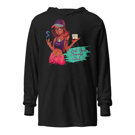 Not Average Hooded long-sleeve tee
