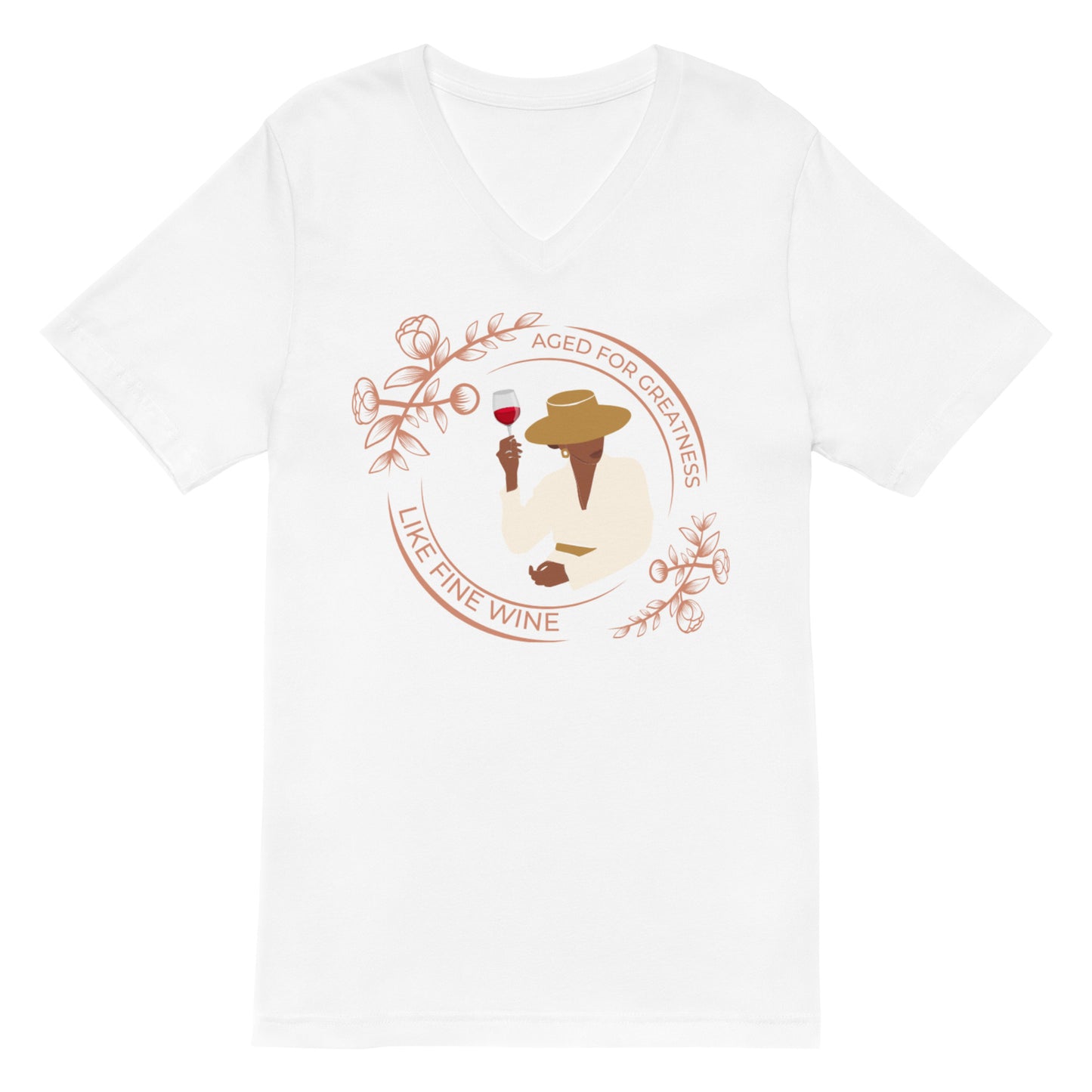 Fine Wine V-neck Tee