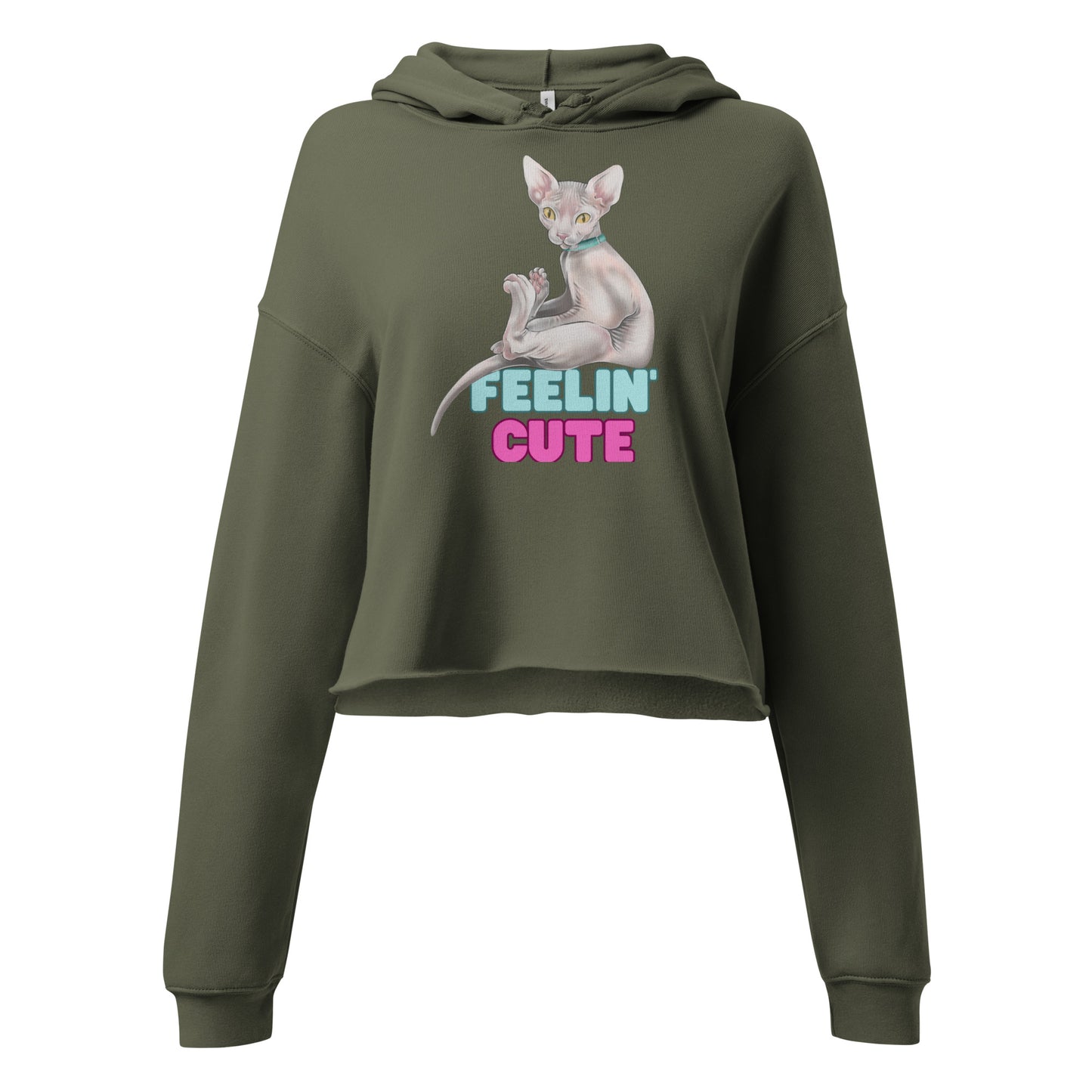 Feelin Cute Crop Hoodie